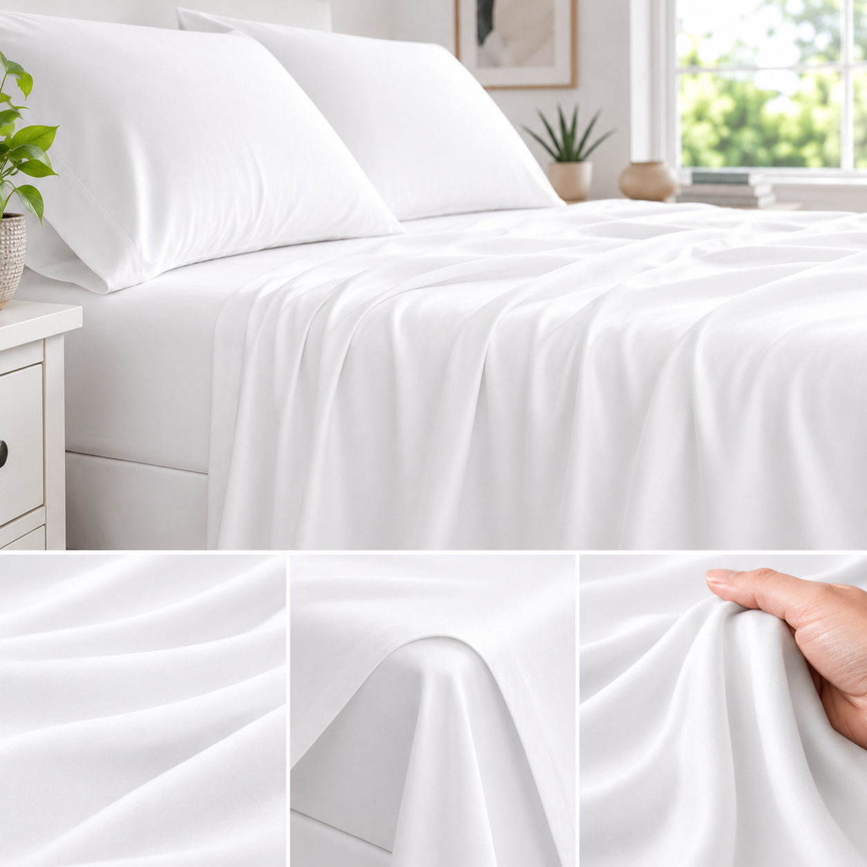 White Bamboo Sheets