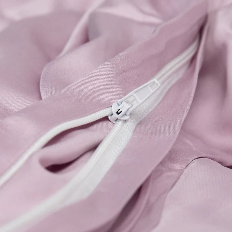 Pink Bamboo Duvet Cover Set