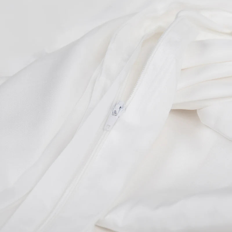 White Bamboo Duvet Cover Set