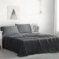 Queen: Charcoal Duvet cover 88x96" - Pillow shams 20x26+2"