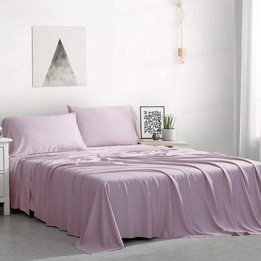 Pink Bamboo Duvet Cover Set