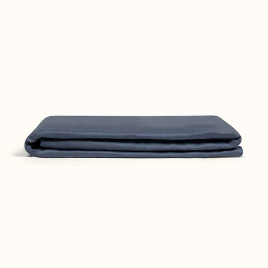 Metallic Blue Bamboo Duvet Cover
