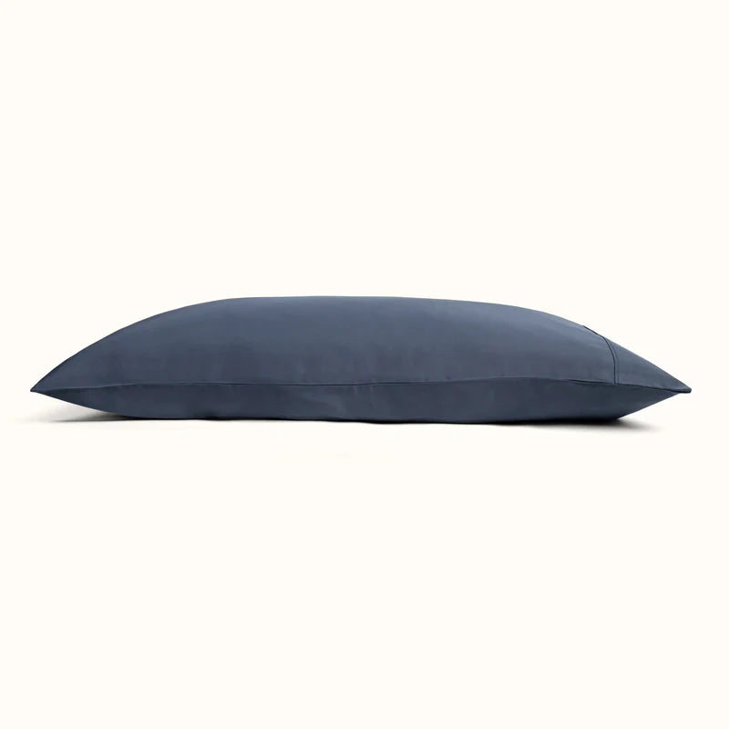 Metallic Blue Bamboo Duvet Cover