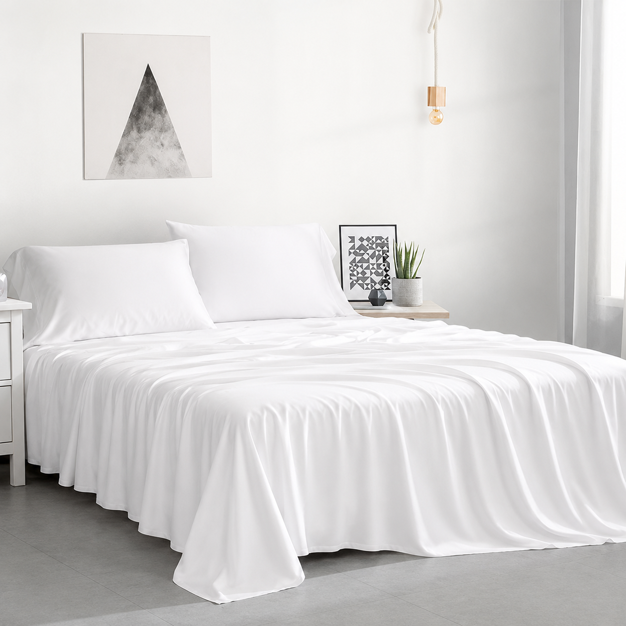 White Bamboo Sheets